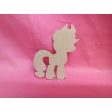 4mm MDF Fantasy pony design 1 pack of 3